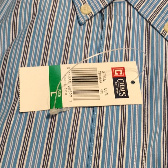 NWT, RALPH LAUREN CHAPS 100 percent Cotton Short Sleeve Button Down Shirt, NEW - Picture 4 of 5